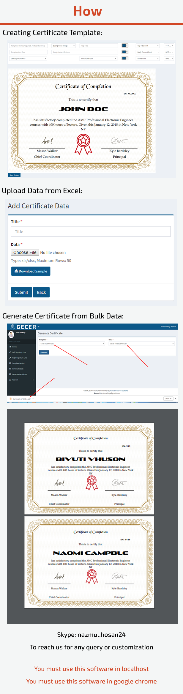 creating certificate template 