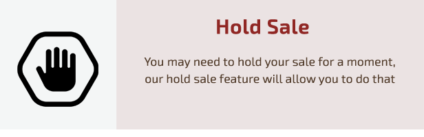 hold sale
