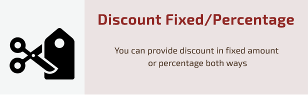 discount fixed percentage 